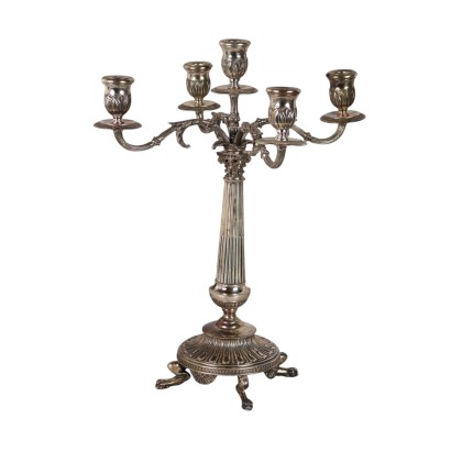 Candelabro in Argento F.lli Di Leone Milano