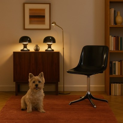 Paire de lampes de chevet, lampes de table 'Jucker 1470a,Tobia Scarpa,Tobia Scarpa,Tobia Scarpa,Tobia Scarpa,Tobia Scarpa