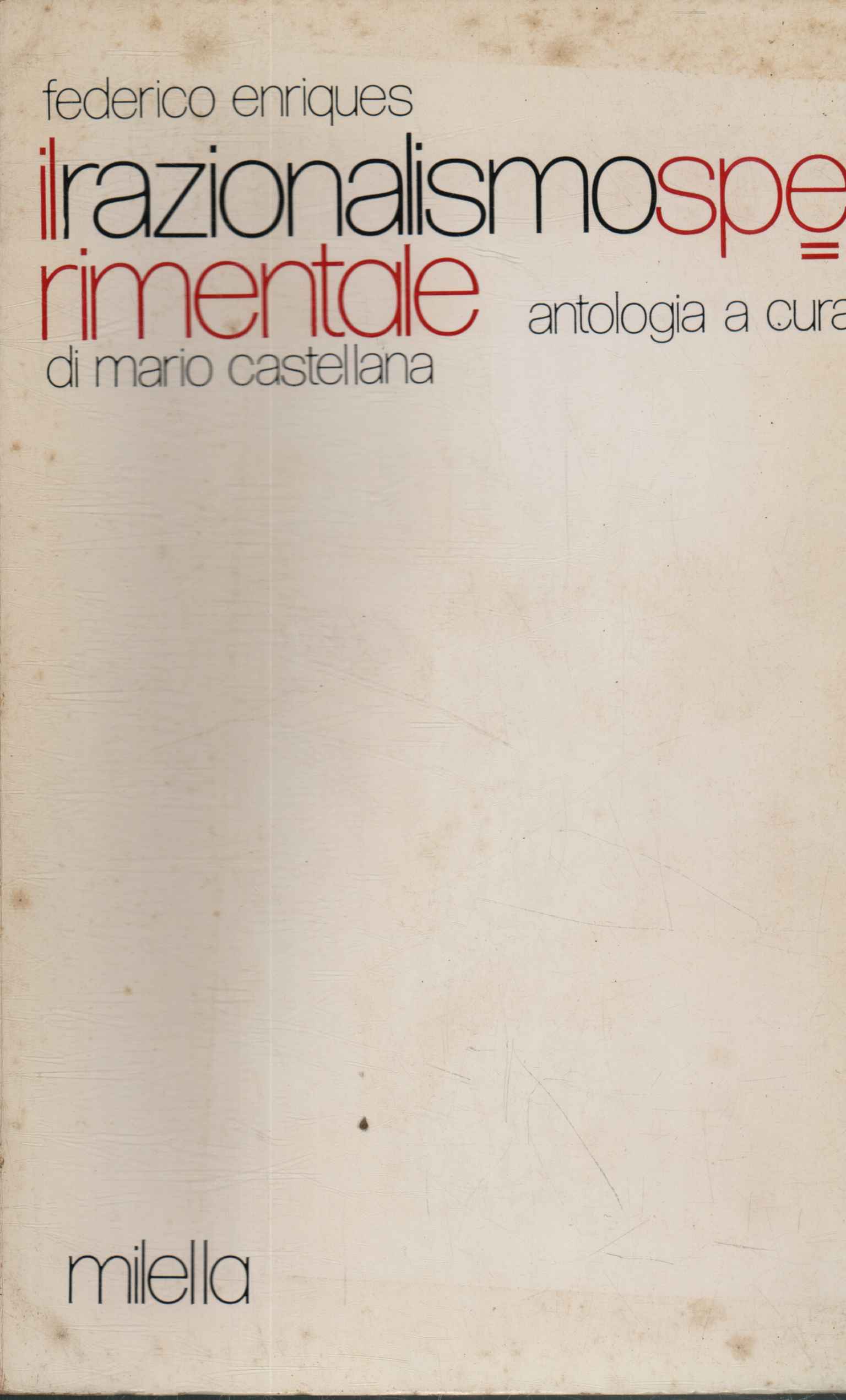 Il razionalismo sperimentale