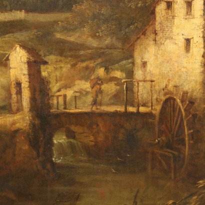 Dipinto Paesaggio con Torrente Mulino e,Paesaggio con torrente mulino e figure,Dipinto Paesaggio con Torrente Mulino e%,Paesaggio con torrente mulino e figure,Dipinto Paesaggio con Torrente Mulino e%,Paesaggio con torrente mulino e figure