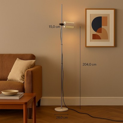 Lampada da Terra Colombo, di Joe Colo,Lampada da Terra 'Colombo0apostro