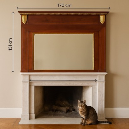 Chimenea de nogal estilo imperio