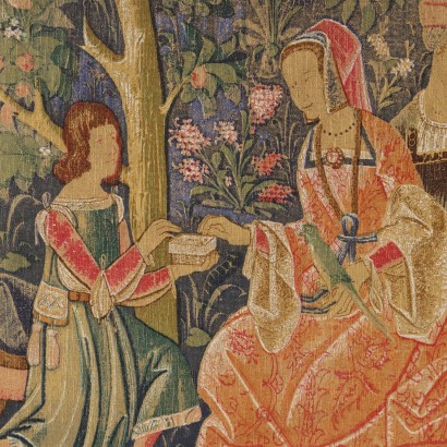 Riproduzione su Tela Manifattura De Ramb,Arazzo con Scena di "F,Arazzo con Scena di "F,Arazzo con Scena di "F,Arazzo con Scena di "F,Arazzo con Scena di "F,Arazzo con Scena di "Fête, Fêtes Galantes