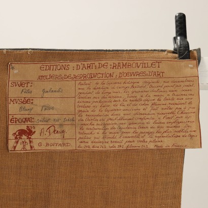 Riproduzione su Tela Manifattura De Ramb,Arazzo con Scena di "F,Arazzo con Scena di "F,Arazzo con Scena di "F,Arazzo con Scena di "F,Arazzo con Scena di "F,Arazzo con Scena di "Fête, Fêtes Galantes