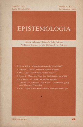 Epistemologia. Rivista italiana di Filosofia della Scienza (Anno VI 1983 - N. 2)