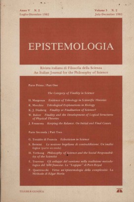 Epistemologia. Rivista italiana di Filosofia della Scienza (Anno V 1982 - N. 2)