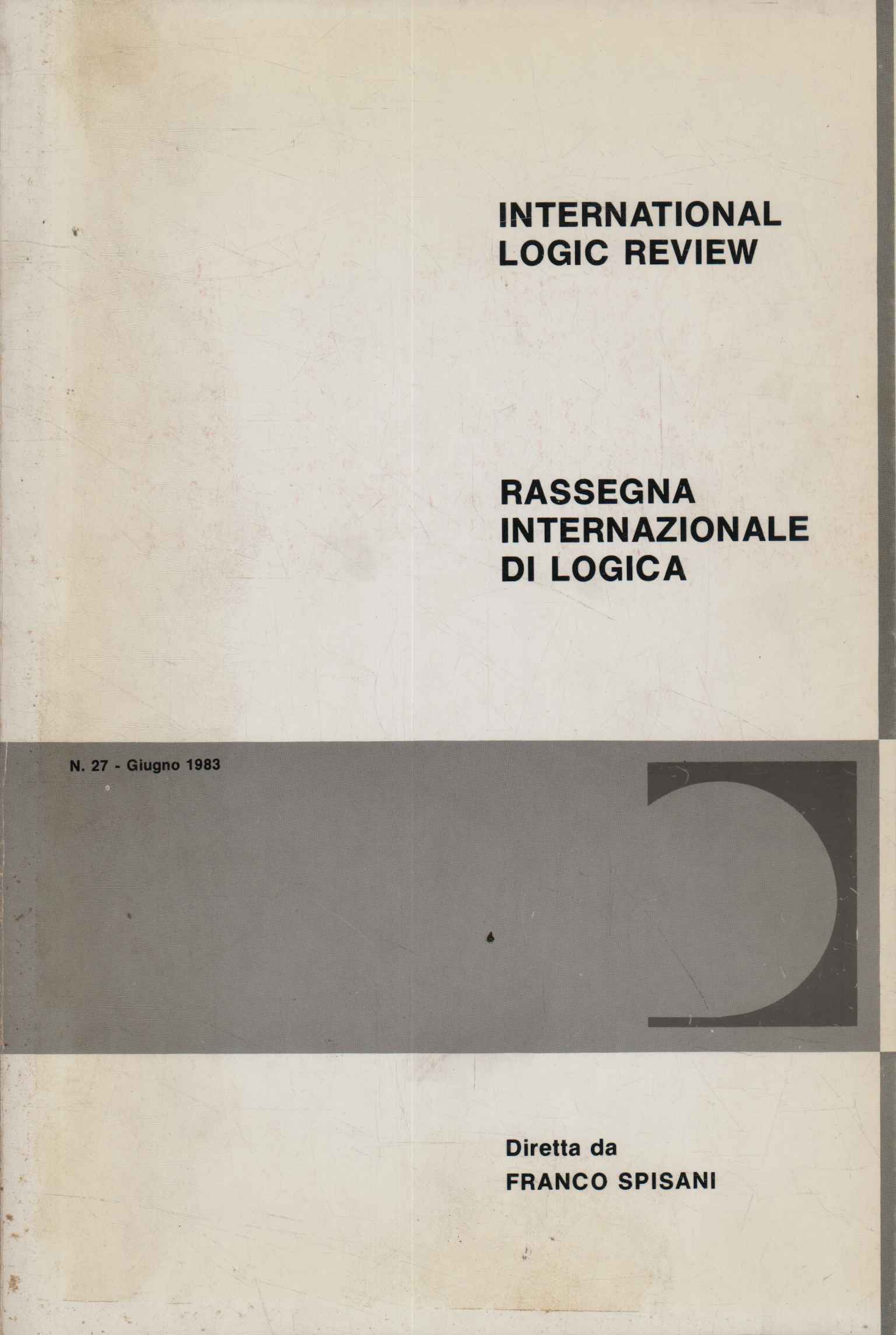 International logic review n.27 (vol