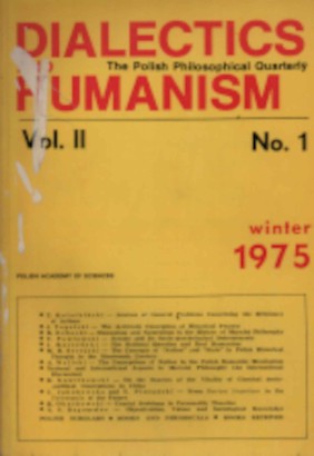 Dialectics and humanism. The Polish Philosophical Quarterly (Vol. II-No. 1)