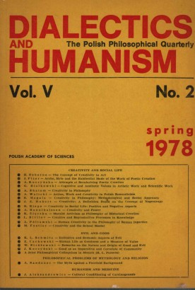 Dialectics and humanism. The Polish Philosophical Quarterly (Vol. V-No. 2)