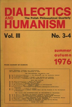 Dialectics and humanism. The Polish Philosophical Quarterly (Vol. III-No. 3-4)