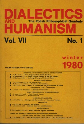 Dialectics and humanism. The Polish Philosophical Quarterly (Vol. VII-No. 1)