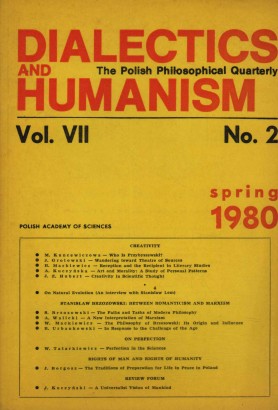 Dialectics and humanism. The Polish Philosophical Quarterly (Vol. VII-No. 2)
