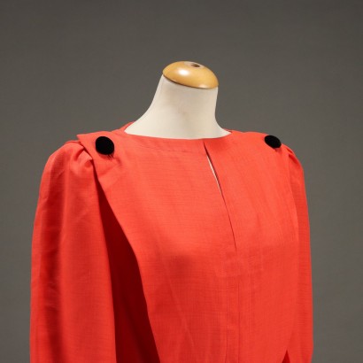 David Molho Vintage Hummerrotes Kleid
