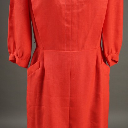 David Molho Vintage Hummerrotes Kleid