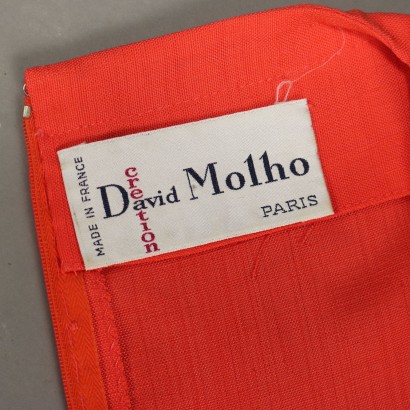 David Molho Vintage Hummerrotes Kleid