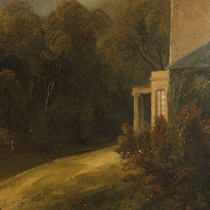 Painting Landscape with Building and Herds,Landscape with Buildings and Herds