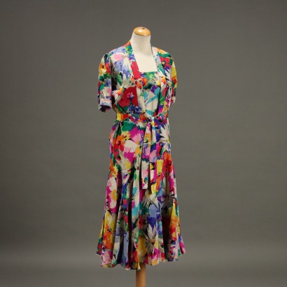 Abito Vintage Floreale con Bolerino