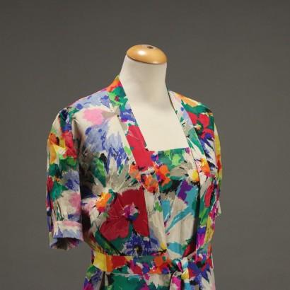 Vintage Blumenkleid mit Bolero