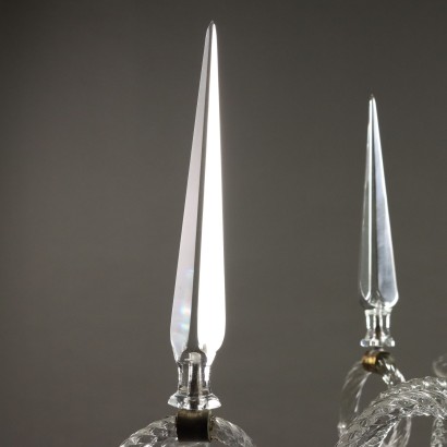 LAMPADARIO,Lampadario Veneziano in vetro soffiato
