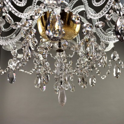 LAMPADARIO,Lampadario Veneziano in vetro soffiato