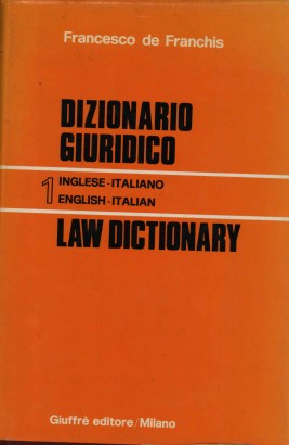 Dizionario Giuridico/Law Dictionary 1