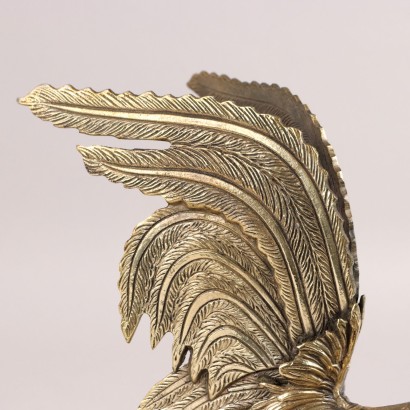 Par de gallos de bronce