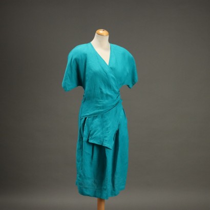 Sportmax Vestito Vintage Turchese