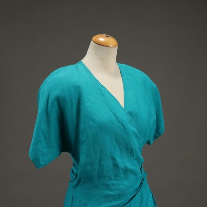 Robe turquoise vintage Sportmax
