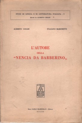 L'autore della "Nencia da Barberino