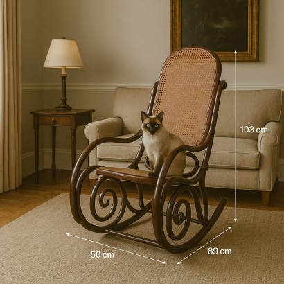 Fauteuil à bascule type Thonet, Fauteuil à bascule type Thonet
