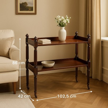 Etagere, Etagere Anglaise en Acajou