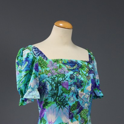 Vintage Dress with Falconetto Fabric