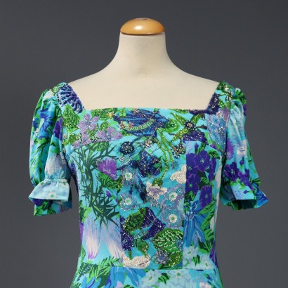 Vintage Dress with Falconetto Fabric