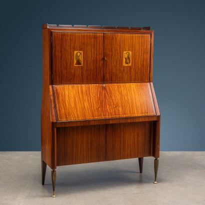Aparador abatible de fabricación italiana de la década de 1950