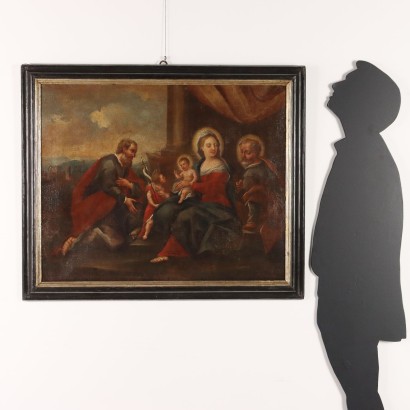 Dipinto Sacra Famiglia con Santi