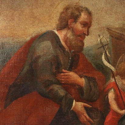 Dipinto Sacra Famiglia con Santi