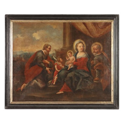 Dipinto Sacra Famiglia con Santi