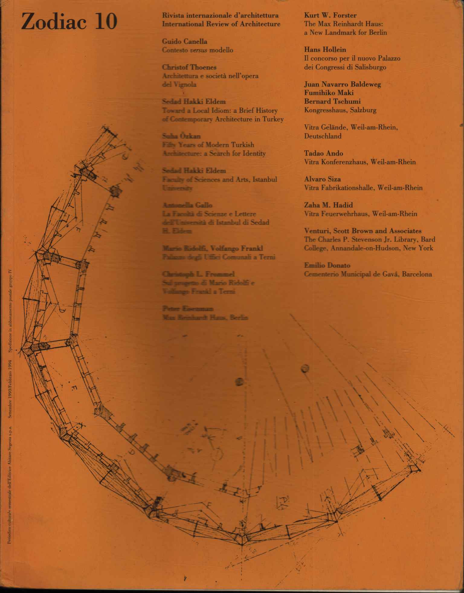 Zodiac. Revue internationale d'architecture