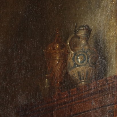 Peinture d'Augustus Friedrich Siegert,Intérieur avec figure féminine,August Friedrich Siegert,August Friedrich Siegert,August Friedrich Siegert,August Friedrich Siegert