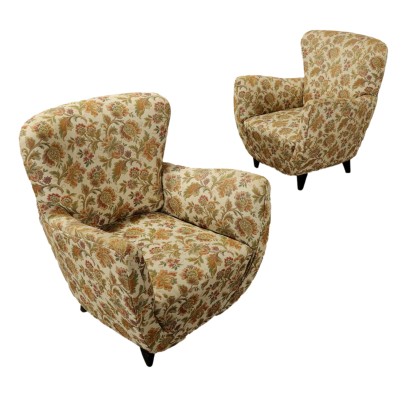 Coppia di Poltrone con Tessuto Jacquard