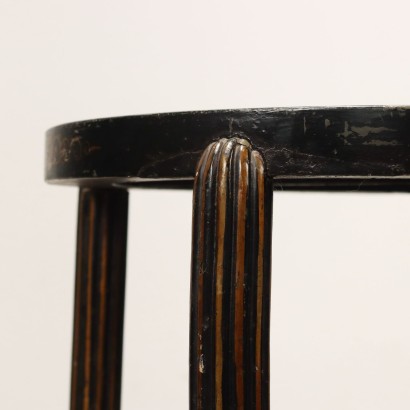 TABLE CHINOISE, Table en bois laqué noir