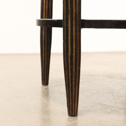 TABLE CHINOISE, Table en bois laqué noir