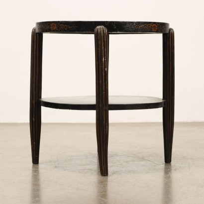 TABLE CHINOISE, Table en bois laqué noir