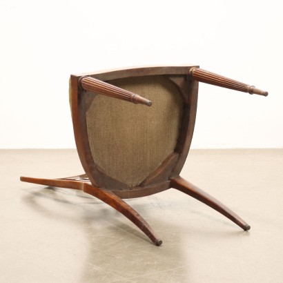 CHAISES, Groupe de cinq chaises en acajou