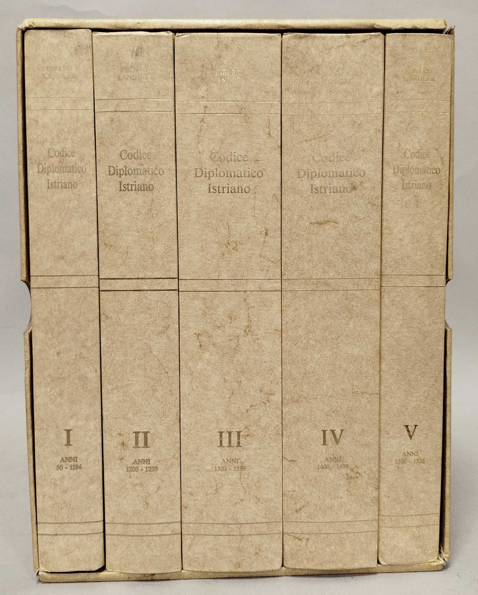 Istrischer Diplomatenkodex (5 Bände)