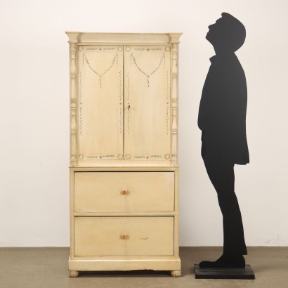 Cabinet, Sideboard in Lacquered and Painted Wood