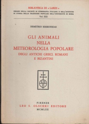 Gli animali nella meteorologia popolare