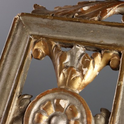 Carved Wooden Lectern with Gilded and Ar