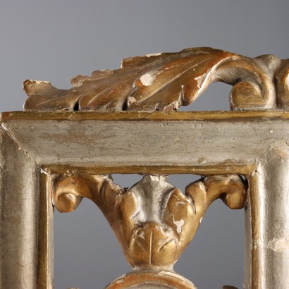Carved Wooden Lectern with Gilded and Ar