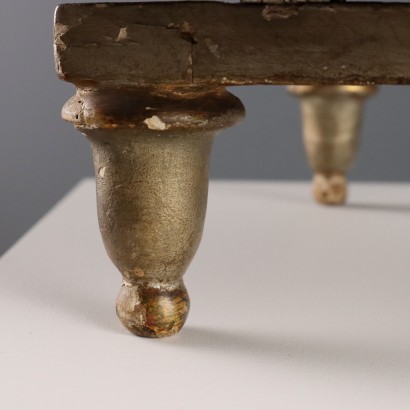 Carved Wooden Lectern with Gilded and Ar